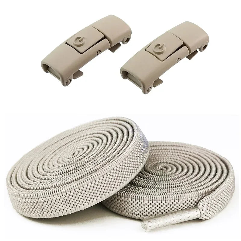 1pair No Tie Shoe Laces Press Lock Shoelaces Without Ties Elastic Laces Sneaker Kids Adult Widened Flat Shoelace Shoes (Copy)