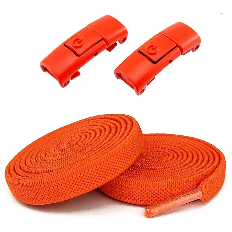 1pair No Tie Shoe Laces Press Lock Shoelaces Without Ties Elastic Laces Sneaker Kids Adult Widened Flat Shoelace Shoes (Copy)